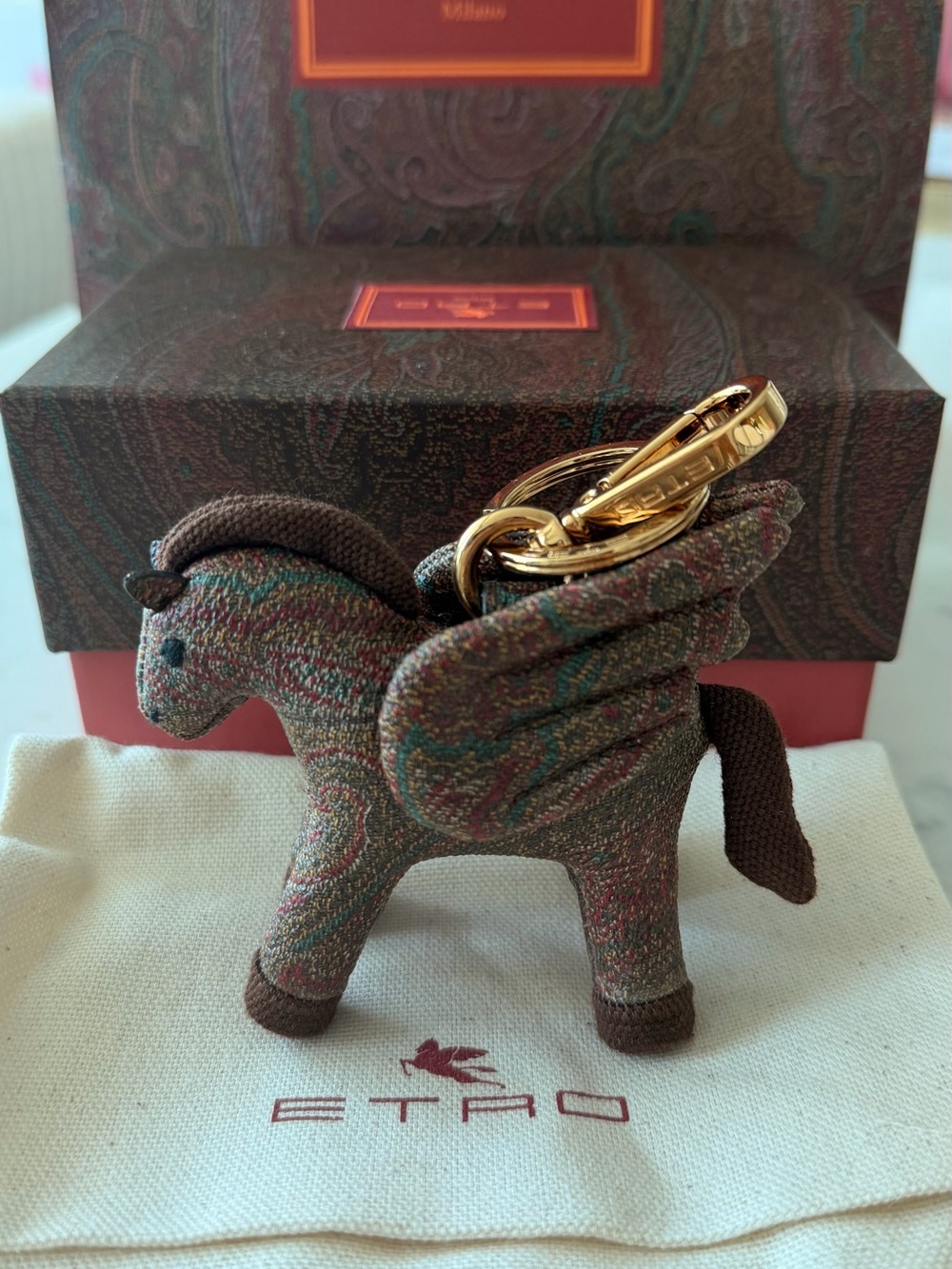 ETRO ARNICA PEGASO CHARM NWT Milano Horse Charm - Picture 2 of 6